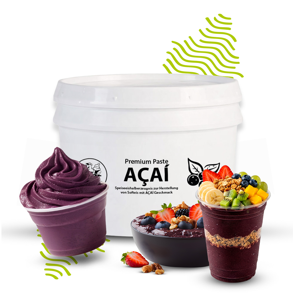 Premium Püree AÇAÍ für Softeis, Speiseeis und Bowls